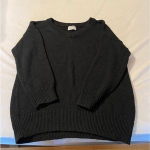 Cotton navy sweater
